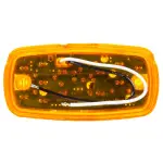 2"x4" LED, Yellow Rectangular, 16 Diode, Marker Clearance Light