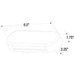 2"x6" LED, Yellow Oval, 24 Diode, Front/Park/Turn Taillight