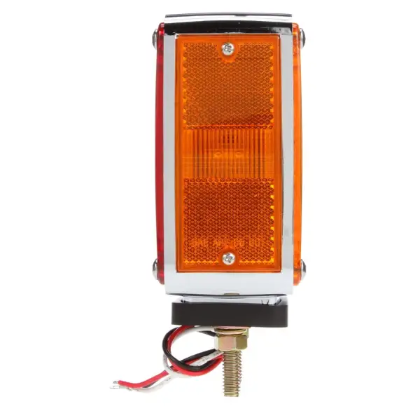 4.5"x4.5" LED Red/Yellow Square 24 Diode Dual Face Pedestal Light