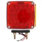 4.5"x4.5" LED Red/Yellow Square 24 Diode Dual Face Pedestal Light