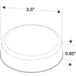 2.5" LED, Red Round, 13 Diode, Marker Clearance Light