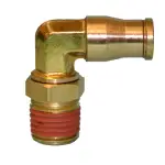 3/8 OD Tube x 1/2 NPT 90° Male Elbow Swivel Brass Fitting