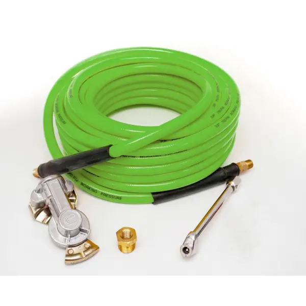 3/8" x 50ft Air Inflator Kit w/ 300 PSI Air Hose for Truck Tire