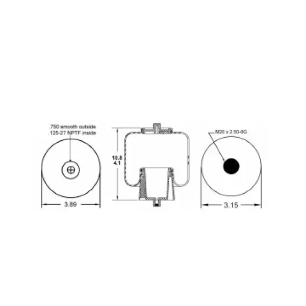 Cabin Air Spring for Volvo Replaces 1S6-058, 21165209, 20462624