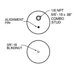 Convoluted Air Spring Replaces W01-358-6801, S-2734, 2B14-365