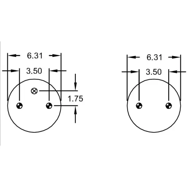 Convoluted Air Spring Replaces W01-358-6947, S-2630, 2B9-201