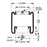 Cabin Air Spring for Kenworth and Mack Replaces T81-1001, 227QS33