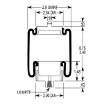 Cabin Air Spring for Freightliner Replaces 1S5-040, W02-358-7087