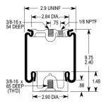 Cabin Air Spring for Navistar/International Replaces 2500012C1