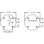 Convoluted Air Spring Replaces S-1080, 2B14-356, W01-358-7136