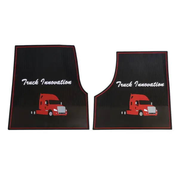 Red Floor Mats Set for Freightliner Cascadia Trucks