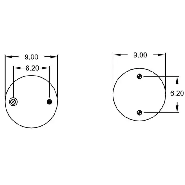 Convoluted Air Spring Replaces S-10170, 2B12-406, W01-358-7410