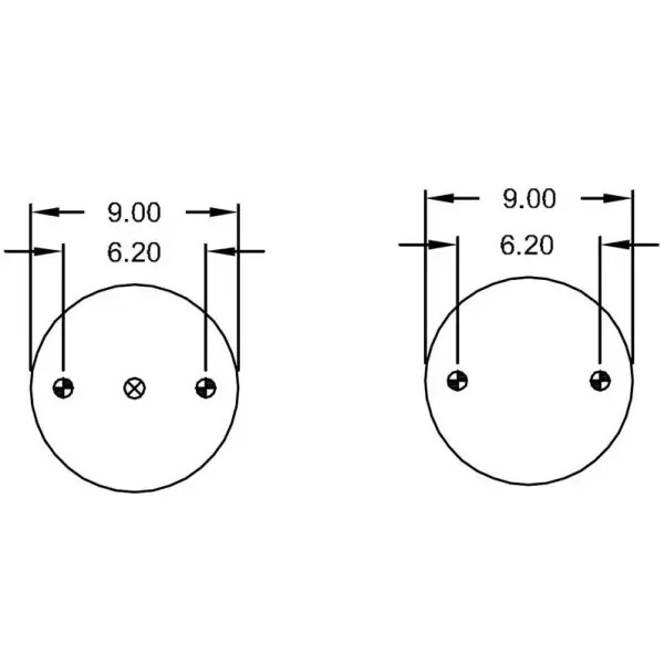 Convoluted Air Spring Replaces W01-358-7443, 2B12-305, S-13035