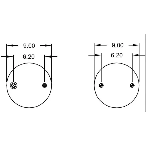 Convoluted Air Spring Replaces 3B12-303, W01-358-8018, 64285