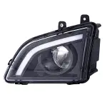 Left Side Black LED Fog Lamp for 2018+ Volvo VNL Trucks