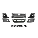 Black Bumper w/Fog Light Hole for 2008-2017 Freightliner Cascadia