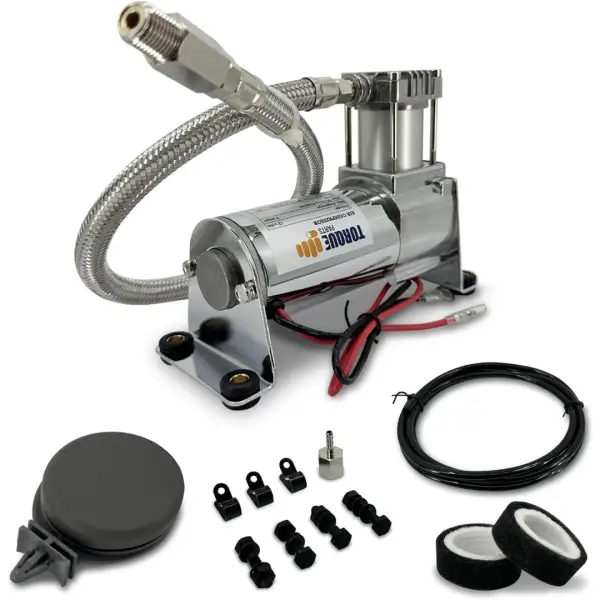 Chrome Air Compressor 12V 120 PSI