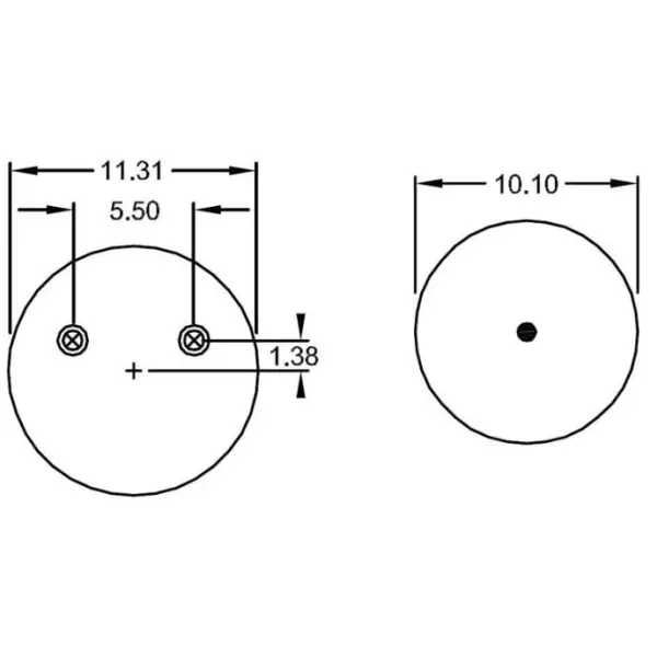 Trailer Air Spring Replaces S-20901, W01-358-8091, 1R14-093