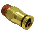 Push in Brass Air Male Fitting Straight 1/4\" O.D. 1/8\" I.D.