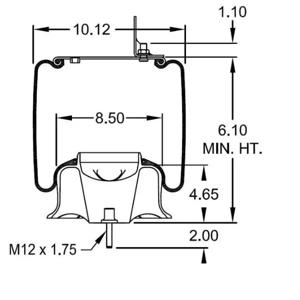 Air Spring for Volvo Replaces 3934699, 8079902, 20733034, 8829