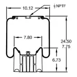 Air Spring for Peterbilt, Kenworth Replaces 03-08716, C81-1013