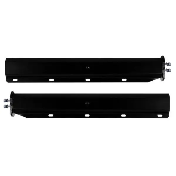 TRMFH302 Straight 2-1/2" Bolt Pattern 30" Black Mud Flap Hangers