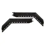 TRMFH305 45 Degree 2-1/2" Bolt Pattern 30" Black Mud Flap Hangers