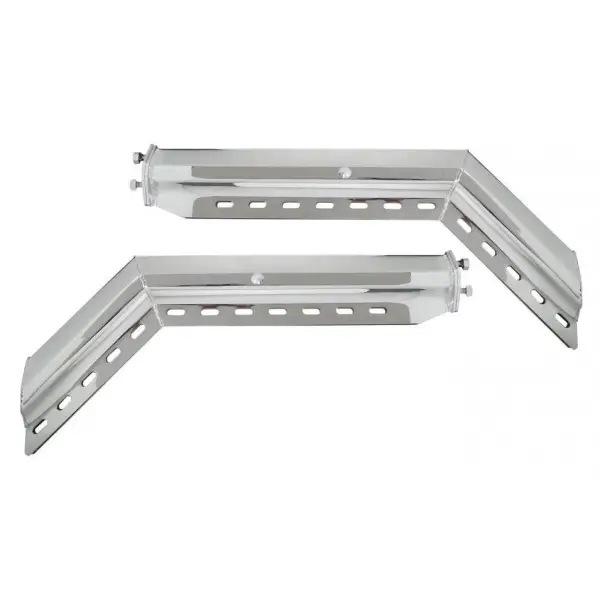 TRMFH306 45 Degree 2\" Bolt Pattern 30\" Chrome Mud Flap Hangers