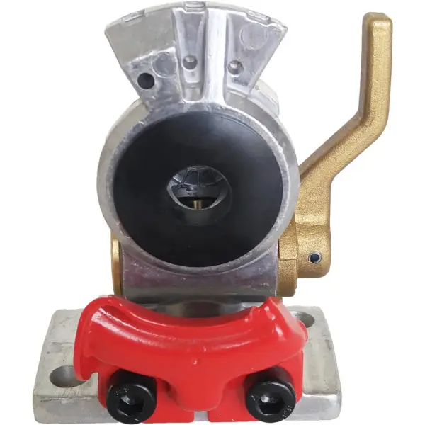 TR035152 Flange Mount Red Emergency Gladhand with Shut-off Valve