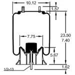 Trailer Air Spring Replaces W01-358-9243, 1R12-480, 905-57-112