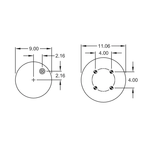 Trailer Air Spring Replaces S-20124, 1R12-375, W01-358-9265