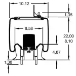 Trailer Air Spring Replaces W01-358-9287, 1R12-424, 64367