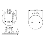 Air Spring for Volvo Replaces 1R12-400, 8061151, W01-358-9296