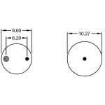 Trailer Air Spring Replaces 1R12-503, W01-358-9370, 9 10-21 P 448