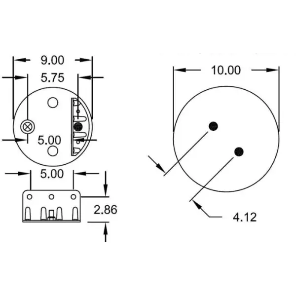 Air Spring for Navistar Replaces 1670073C-1, 1686386C-1, 1R12-401