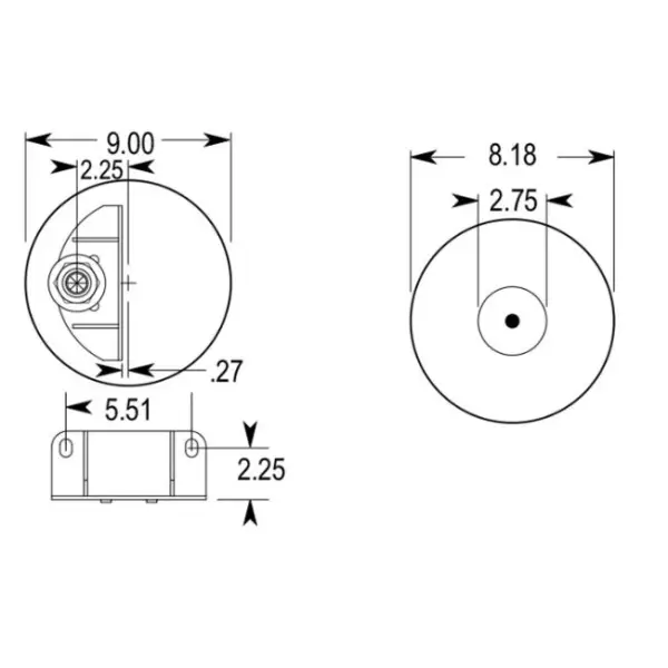 Air Spring for Kenworth Replaces C81-1005, C81-1004, W01-358-9541