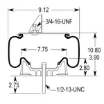 Air Spring for Kenworth Replaces K-303-18, 1R11-219, W01-358-9617