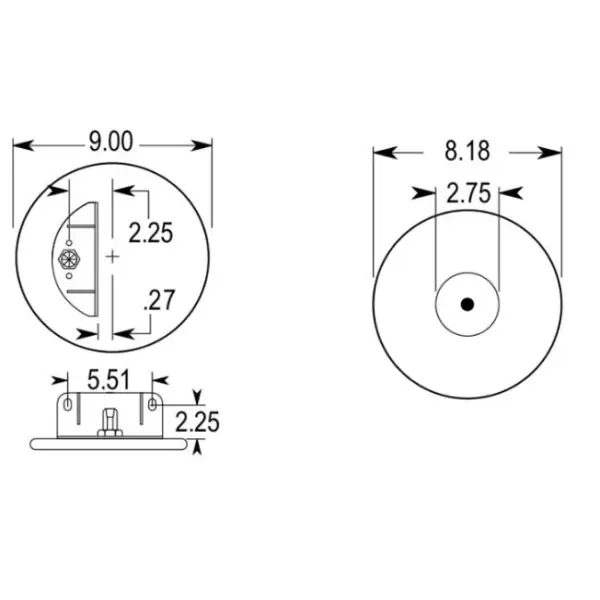 Air Spring for Kenworth Replaces K-303-23, K-303-25, 1R11-222