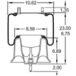 Air Spring for Freightliner Trucks (Replaces 8536)