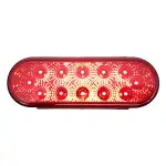 TR56116 6" Three Functions LED Red Oval Tail Light