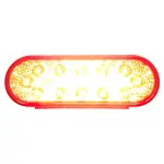 TR56116 6" Three Functions LED Red Oval Tail Light