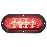 TR56117 6" Three Functions LED Red Oval Tail Light