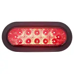 TR56118 6" Three Functions LED Red Oval Tail Light